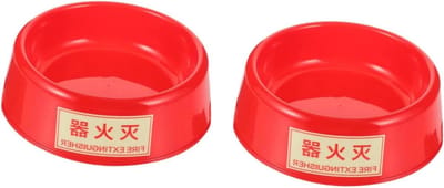 Brandblusser Houder - Brandblusser Stand - Veiligheid Thuis - Lichtgevend Ontwerp - 17.8X17.8CM - Rood