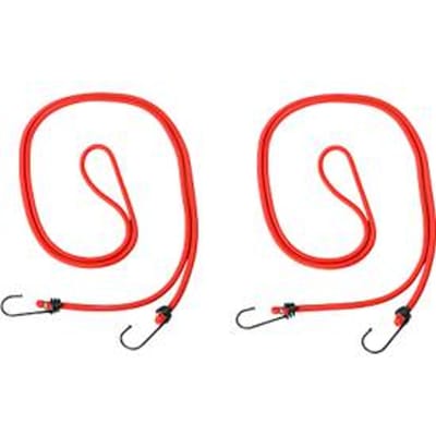 Rubber spankabel met haak, voor zakwagens, L 2000 mm, 7 mm dik, 2 stuks