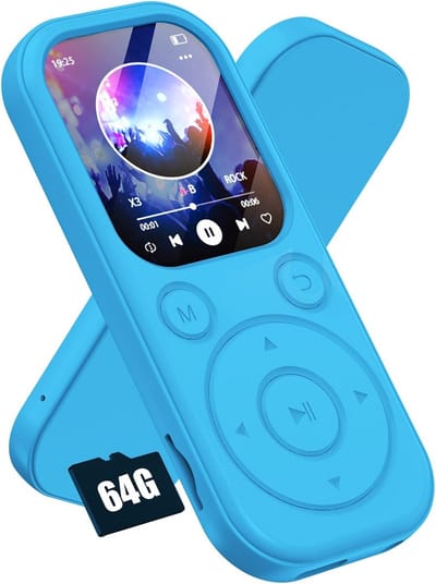 Draagbare Muziekspeler - Digitale Audio - Sport en Reizen - 64GB Opslag Bluetooth 5.3 - 2 Inch Scherm