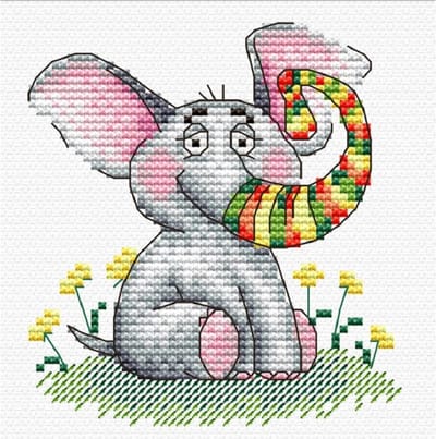 Borduurpakket - Olifant