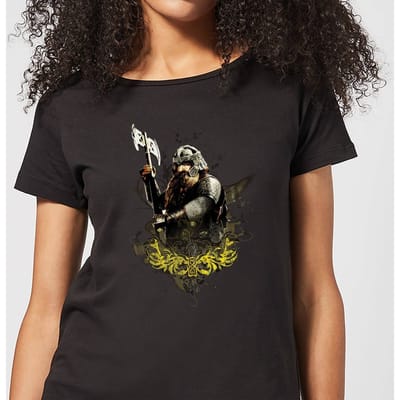 The Lord Of The Rings Gimli Women's T-Shirt - Black - XS