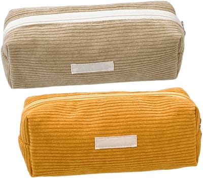 Dailygoods- Briefpapier Opbergzakken 2 Stuks - Grote Opbergtas - School Kantoorbenodigdheden - Organiseren - Stijlvol Ontwerp - Maat 19x6x7 cm