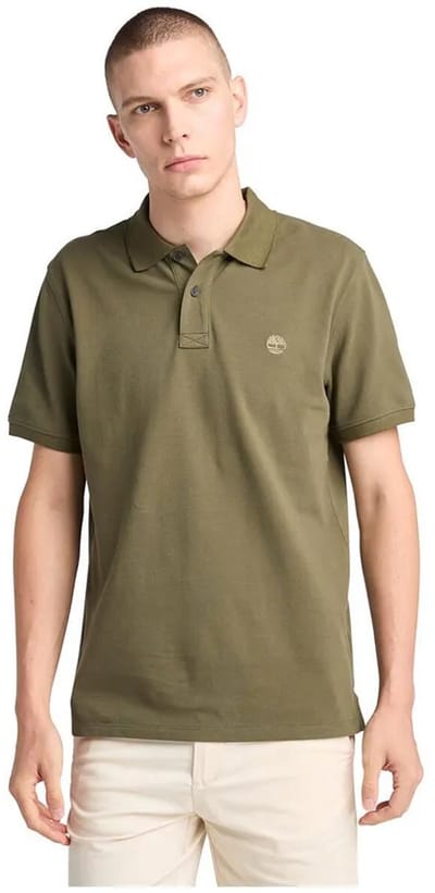 Timberland Millers River Pique Korte Mouw Poloshirt Groen XL Man