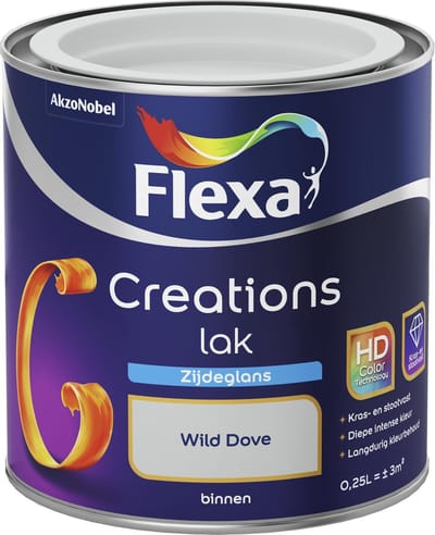Flexa - Creations - Lak - Zijdeglans - Wild Dove - 250 ml