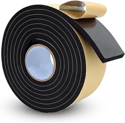SnelShoppen - Foam Adhesive Sealing Tape voor Raam- en Deurafdichting, EVA Foam Compressietape voor Geluidsisolatie, Anti-Trillingen, Meubelbeschermin