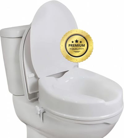 Toiletbrilverhoging voor Volwassenen, 15 cm, Universele WC-brilverhoging voor Senioren en Gehandicapten