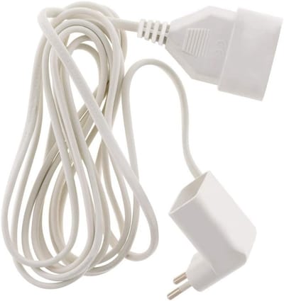 Verlengsnoer - Stroomsnoer - Elektrische Apparaten - Kindveilige Stekker - 3 meter - Wit