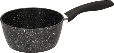 Secret de gourmet Steelpan - D16 cm - zwart - aluminium - sauspan/juspan - vaatwasserbestendig