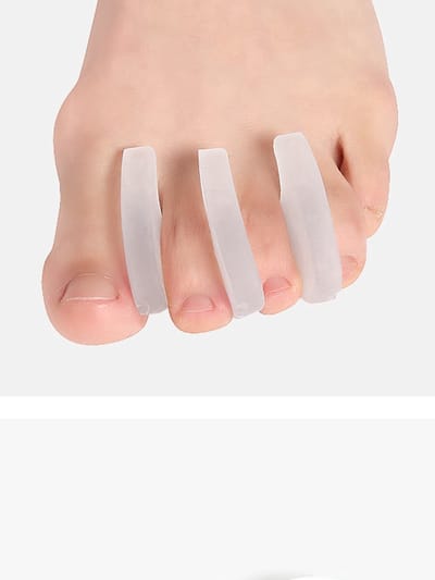 New Age Devi - Teencorrector - Teenspreiders - Gel - Hallux Valgus - Teen Recht Maken - Toe Straigntner - Wit - 2 Stuks