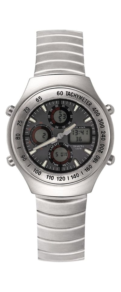 Shaon 44-7900-48 Horloge - Staal - Zilverkleurig - Ø 39 mm