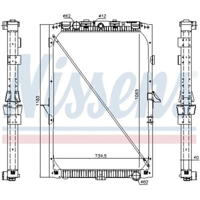 Radiator, motorkoeling NISSENS 61447