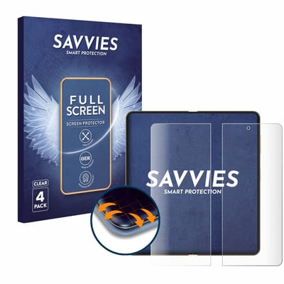 Savvies - Screenprotector voor Honor Magic V5 (Inner display) - Folie Beschermfolie transparant volledig dekking 4 Stuks