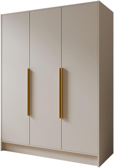 Kledingkast Goya I 150 cm (kasjmier, gouden handgrepen)