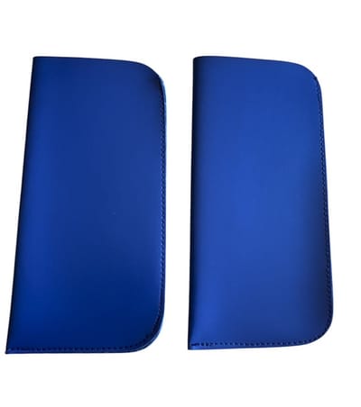 Set van 2 blauwe brillenhoesjes / zonnebril hoesjes, heren zonnebril hoesje