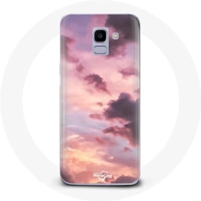 Hoesje voor Samsung Galaxy J6 2018 Roze Zonsondergang roze