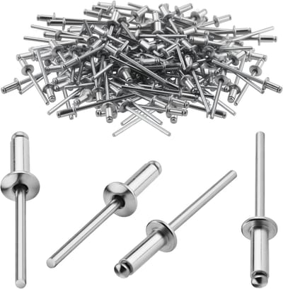 Aluminium Blind Rivets 3.2 x 10mm - 120 Stuks - Dome Head Pop Rivets voor Metaal, Hout en Kunststof Bevestiging
