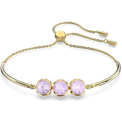 Swarovski Verstelbaar Ontwerp Dubbelzijdig Orbita Verguld Kristallen Armband Damesarmband 5640259 Box (Random Color) beige