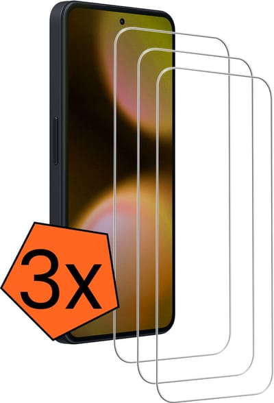 Screenprotector - 3 Stuks - Geschikt voor Nothing Phone (3a) Lite - Extra Sterk - Gehard Glas - Beschermglas - Tempered Glass - Screen Protector
