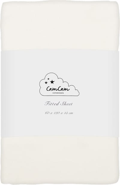 Cam Cam Copenhagen Hoeslaken - 60x120x15 cm - GOTS - Off White