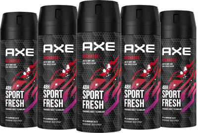 AXE Deo Spray Recharge Sport - 5 x 150 ml