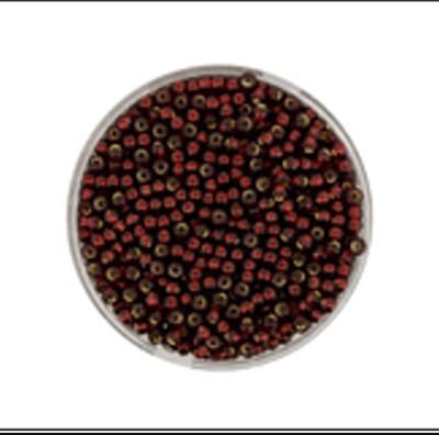 9660-334 Jap. Miyukirocailles - 2,2mm - silverlined siam - 12 gram
