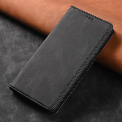Leren Flip Portemonnee Hoesje Voor Samsung Galaxy A15 A12 A13 A14 A22 A25 A23 A32 A33 A55 A52 A53 A54 Kaarthouder Funda Beschermhoes For Galaxy A71 4G zwart
