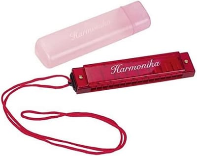 Mondharmonica - Speelgoedinstrument - Muziek Ontdekken - Kindvriendelijk Ontwerp - 30 x 20 x 30 cm - Rood