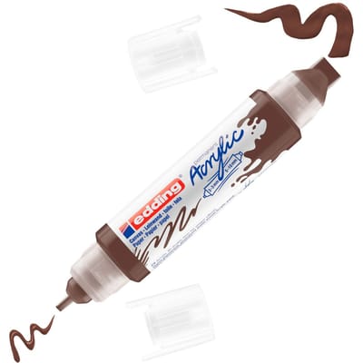 edding 5400 Acrylic "Acryl 3D - Double Liner" - Chocoladebruin