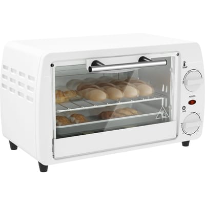 Homcom Elektrische Tafeloven 10 Liter 750W 36,5X26X22 cm Wit