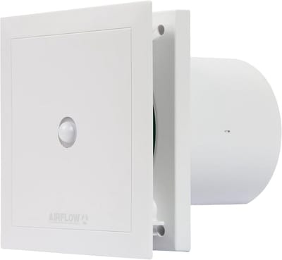 Geluidsarme Afvoerventilator met Timer en Bewegingssensor - 100mm