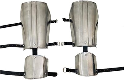 Beenbeschermer Versteviging 18 Gauge Staal voor Mandalorian Kostuum - Zilver