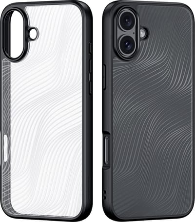 Dux Ducis - Telefoon hoesje geschikt voor de Apple iPhone 16 - Back Cover - Aimo Series - Zwart