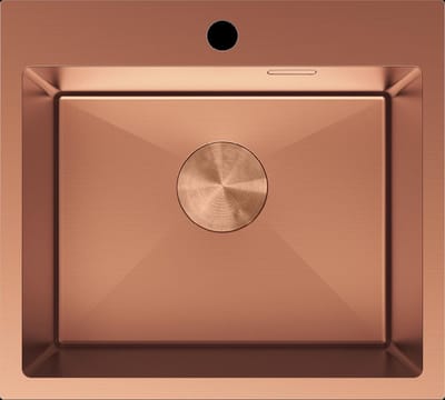 Mexen Solix roestvrijstalen spoelbak 1-komerig 500 x 450 , koper - 6402501000-65