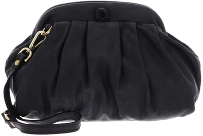 CATERINA LUCCHI Leren Koppeling Schoudertas Parma Violante Pochette Nero Zwart
