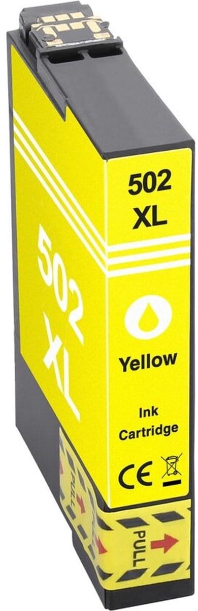 502XL Geel Huismerk Inkt Cartridges | Compatible met Epson 502XL Geel | Geschikt voor Epson Expression Home XP 5100, Home XP 5105, Home XP 5150, Home XP 5155 | Epson Workforce WF 2860 DWF, Workforce WF 2865 DWF, Workforce WF 2880 DWF