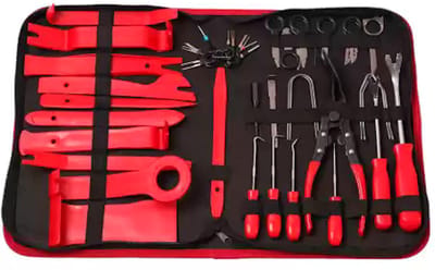 Weber Toos auto gereedschap set voor demonteren radio’s, navigatie, sierlijsten bekleding