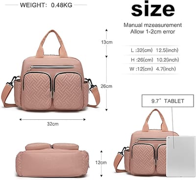 Babyluiertas Weekender - Reistas Mama Papa - Baby Verzorgen Onderweg - Veelzijdig Draagbaar - 32 x 12 x 26 cm