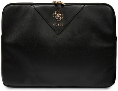 Guess Triangle Big 4G Logo Universele Laptoptas - (Geschikt voor toestellen tot 14") - Zwart