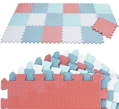 Van dag Één: 18-delige Baby Puzzel Speelmat - 30x30 EVA Schuim Kruipmat Vloermat Speeltapijt Kind