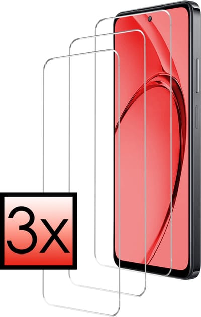Screenprotector - 3 Stuks - Geschikt voor OPPO A80 - Extra Sterk - Beschermglas - Gehard Glas - Tempered Glass - Screen Protector - Bescherm Cover
