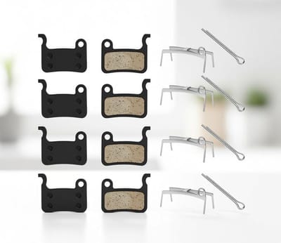 Maison Elara 4 paar remvoeringen hars schijfremmen voor Deore XT XTR LX SLX Hone Alfine Saint - Zwart