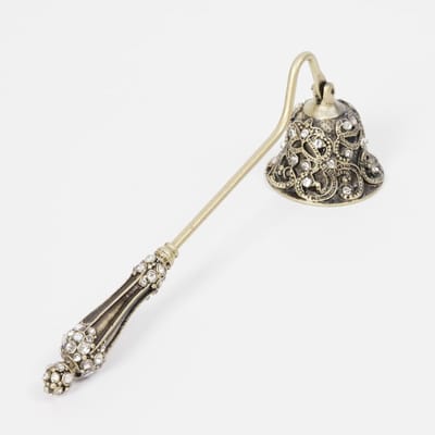 Kaars Blusser - Vlam Doffer - Kaarsen Gebruiken - Lange Handgreep - 18 cm - Antiek Zwart