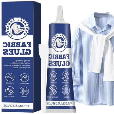 Textiel Lijm - Stoflijm - Kleding Repareren - Sneldrogend Transparant - 50 ml - Transparant