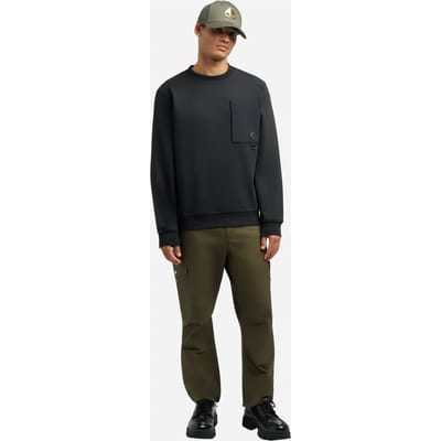 Moose Knuckles Heren Trui Zwart M35MS618/292 Dalon Crew