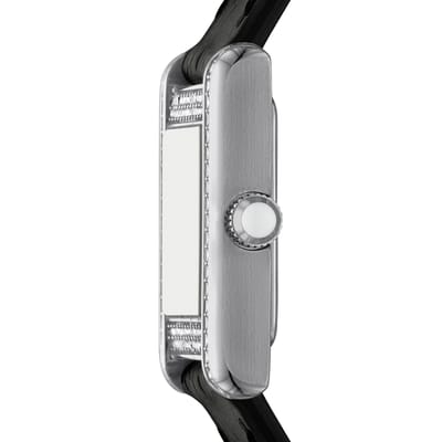 Emporio Armani Genni AR11660 Horloge - Leer - Zwart - Ø 23 mm
