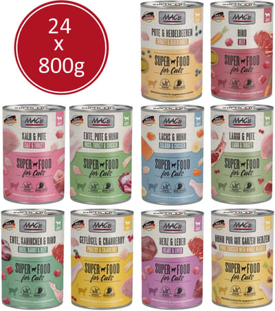 MAC’s Kattenvoer Natvoer Blik Mixpakket 24 x 800g + zakje kattensnoepjes 60g
