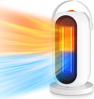 Heater Elektrische ventilatorkachel 1500 W - extra verwarming - 90 graden oscillatie - 3 modi - draagbare energiebesparende verwarming voor woonkamer slaapkamer en kantoor