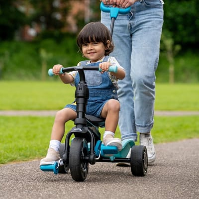 4-in-1 Verstelbare Driewieler voor Kinderen 10 tot 36 Maanden - Groen