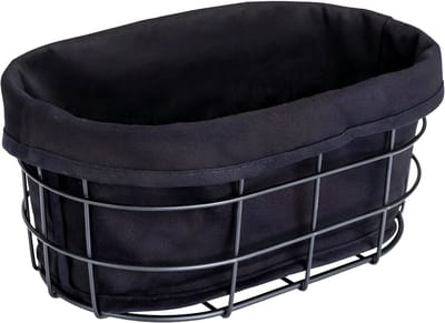 KAD® Broodtrommel - Broodmand - Brood Mandje - Zwart - 27cm x 17cm x 11cm