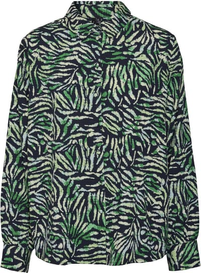 Vero Moda Blouse Vmgala L/s Shirt Wvn Btq 10304124 Black/gala Dames Maat - S